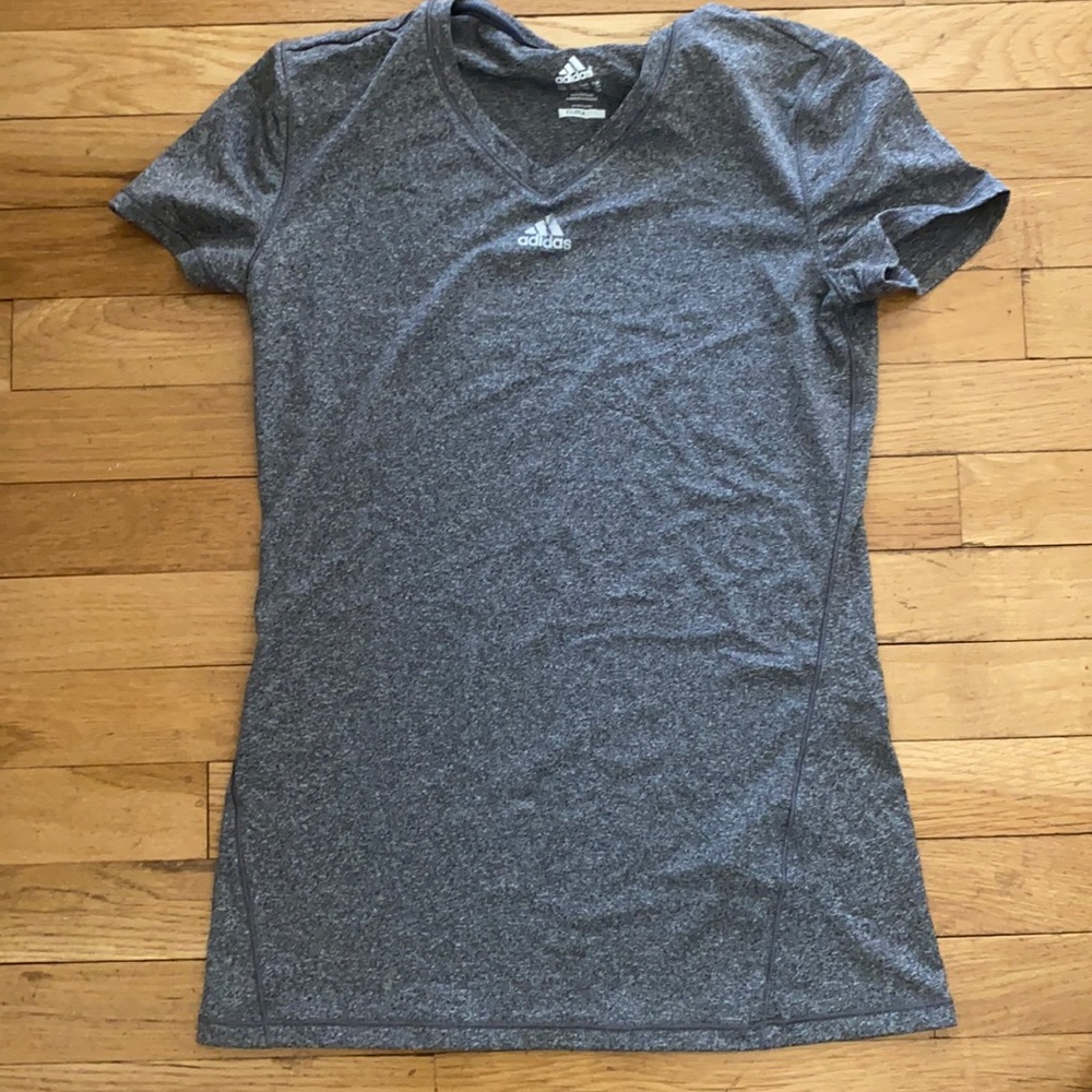 ADIDAS Gray Heather Tee SMALL